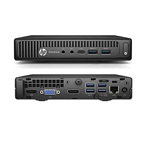 (Refurbished) HP EliteDesk 800 G2 Mini PC | Intel Core i5 6th gen | Windows 11  & MS Office| VGA | WiFi, 1 Yr Warranty
